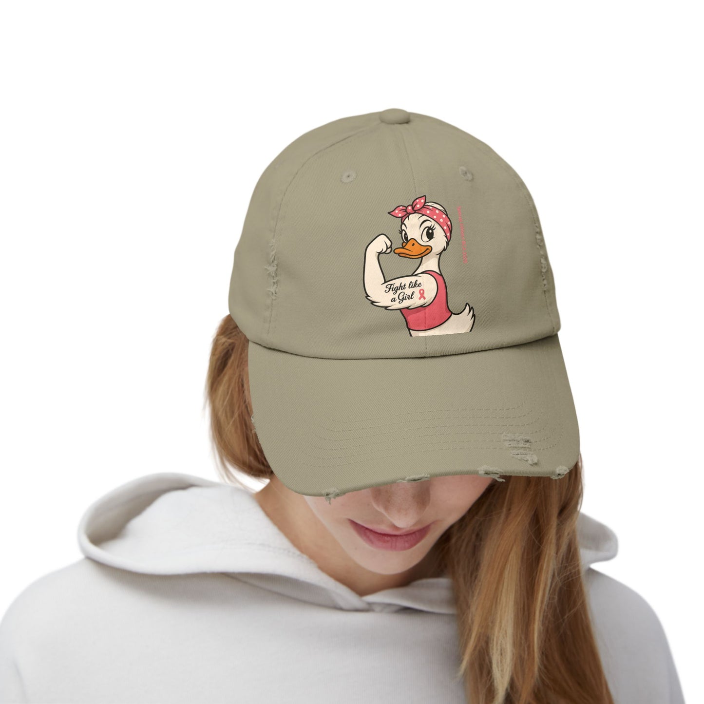 Breast Cancer Awareness - Fight Like a Girl - Roxie the Riveter Duck