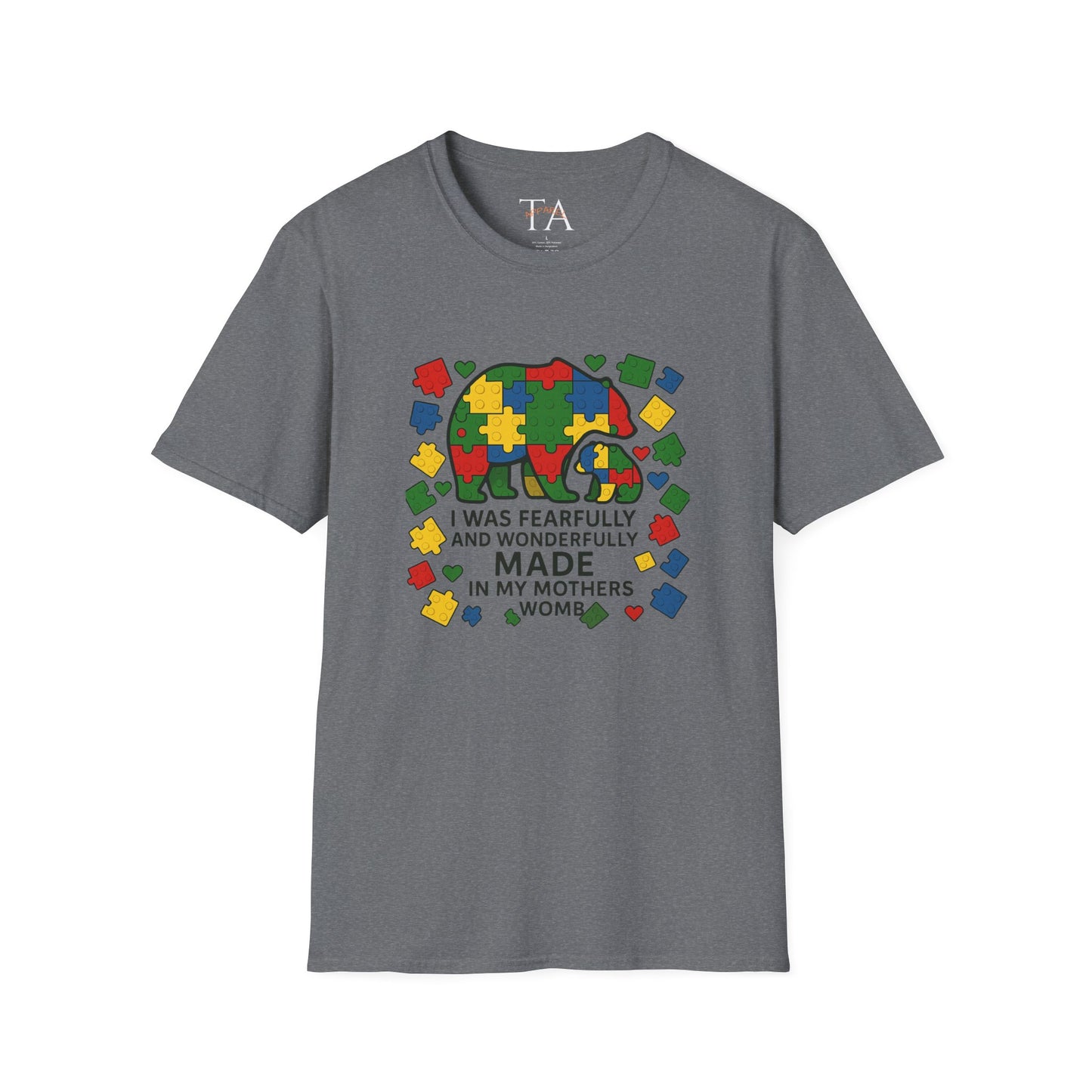Autism Lego Mama Bear T-Shirt
