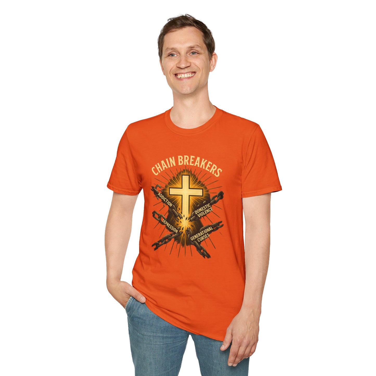 Chain Breakers T-Shirt - Breaking Chains of Addiction and Domestic Violence