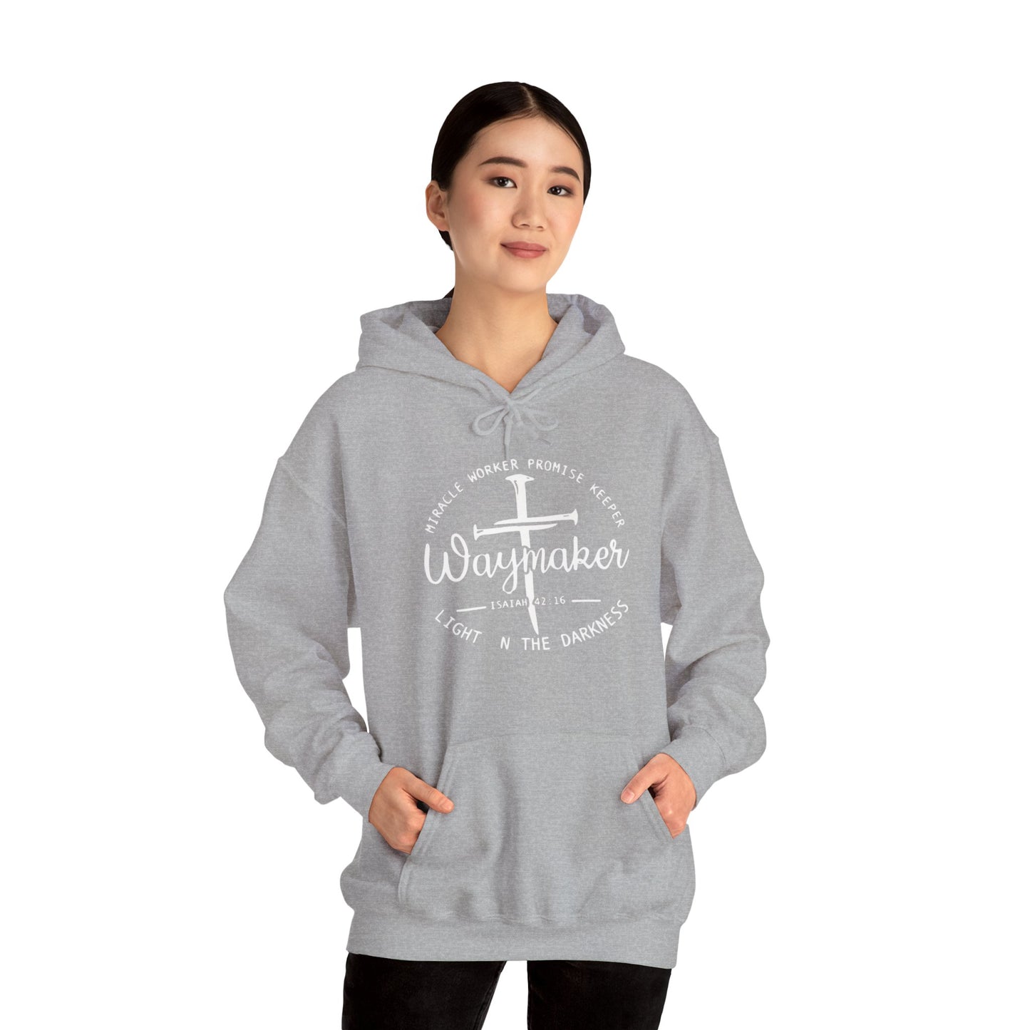 Faith Inspired Waymaker Hoodie - Cozy Sweatshirt for Faith Lovers and Celebrations
