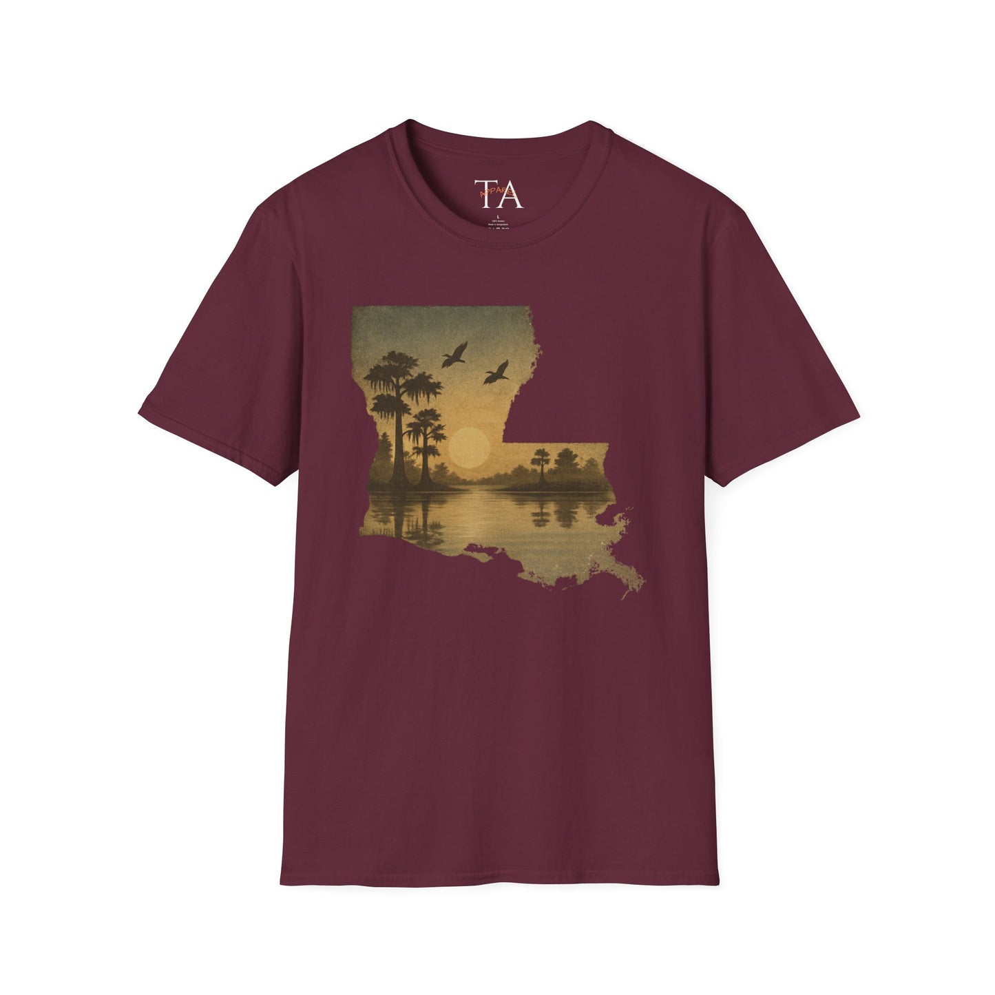 Louisiana Sunset Unisex T-Shirt - Souvenir Tee for Nature Lovers and Lake Life Enthusiasts