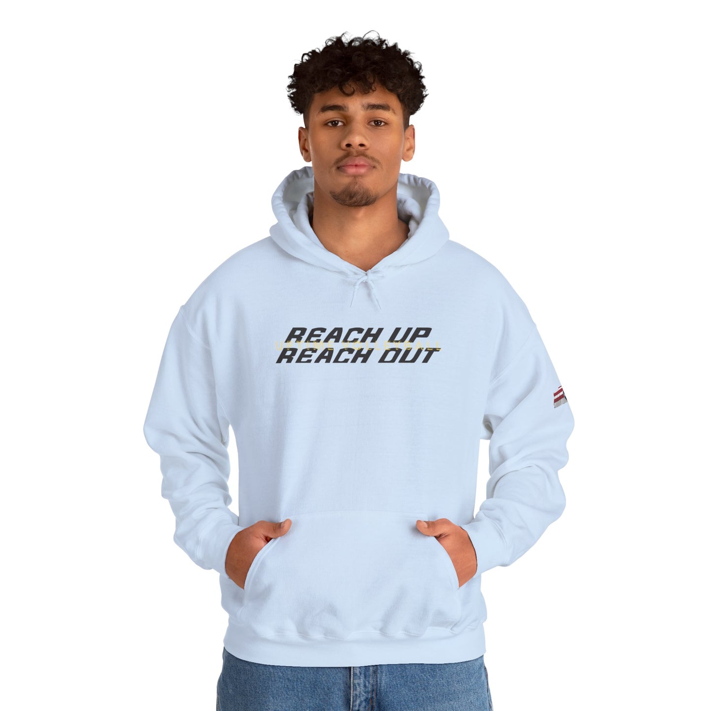 UPTIME Volleyball Reach Up Reach Out Hoodie | Empowerment Motivational Gift