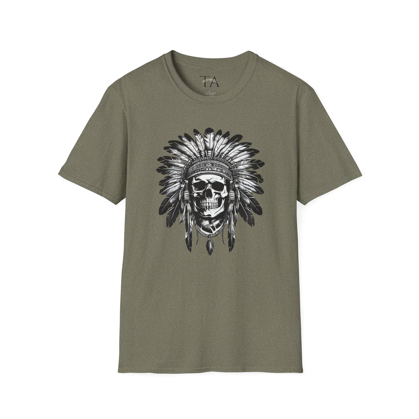 Native American Skull Graphic Unisex T-Shirt