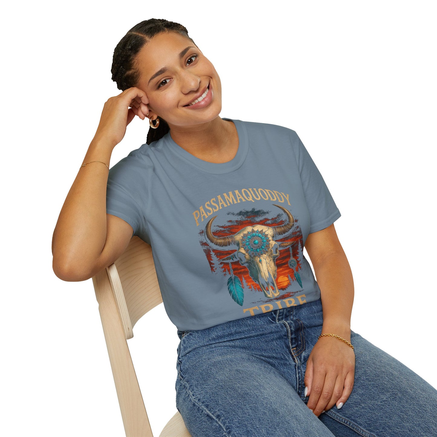 Tribal Graphic T-Shirt - Passamaquoddy Tribe Design3, Gift for Adventurers