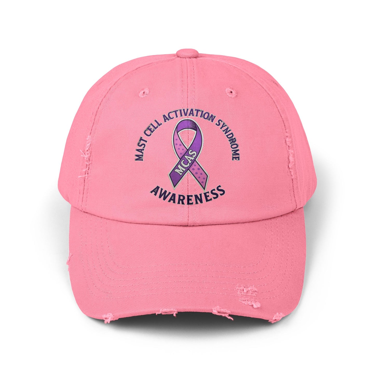 Mast Cell Activation Syndrome Unisex Distressed Awareness Hat
