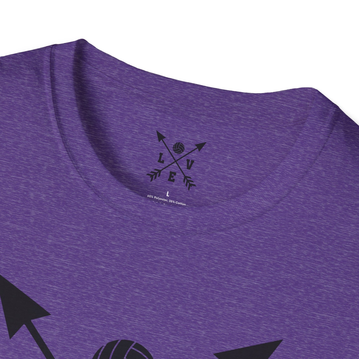 Love Volleyball Unisex T-Shirt | Sporty Tee, Gift for Athletes, Casual Wear, Heart and Arrow Design, Game Day Shirt