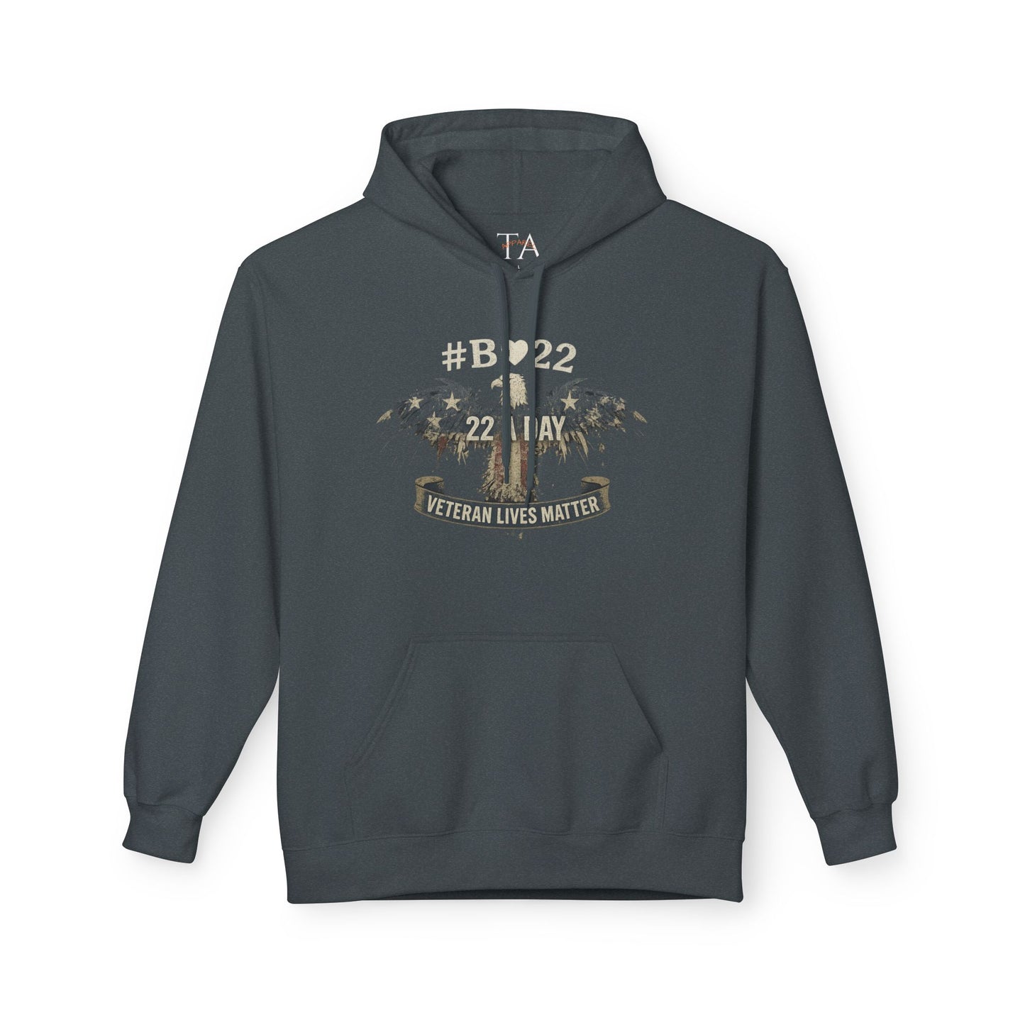 #B🤍22 Veteran Lives Matter Hoodie - Unisex Fleece Sweatshirt