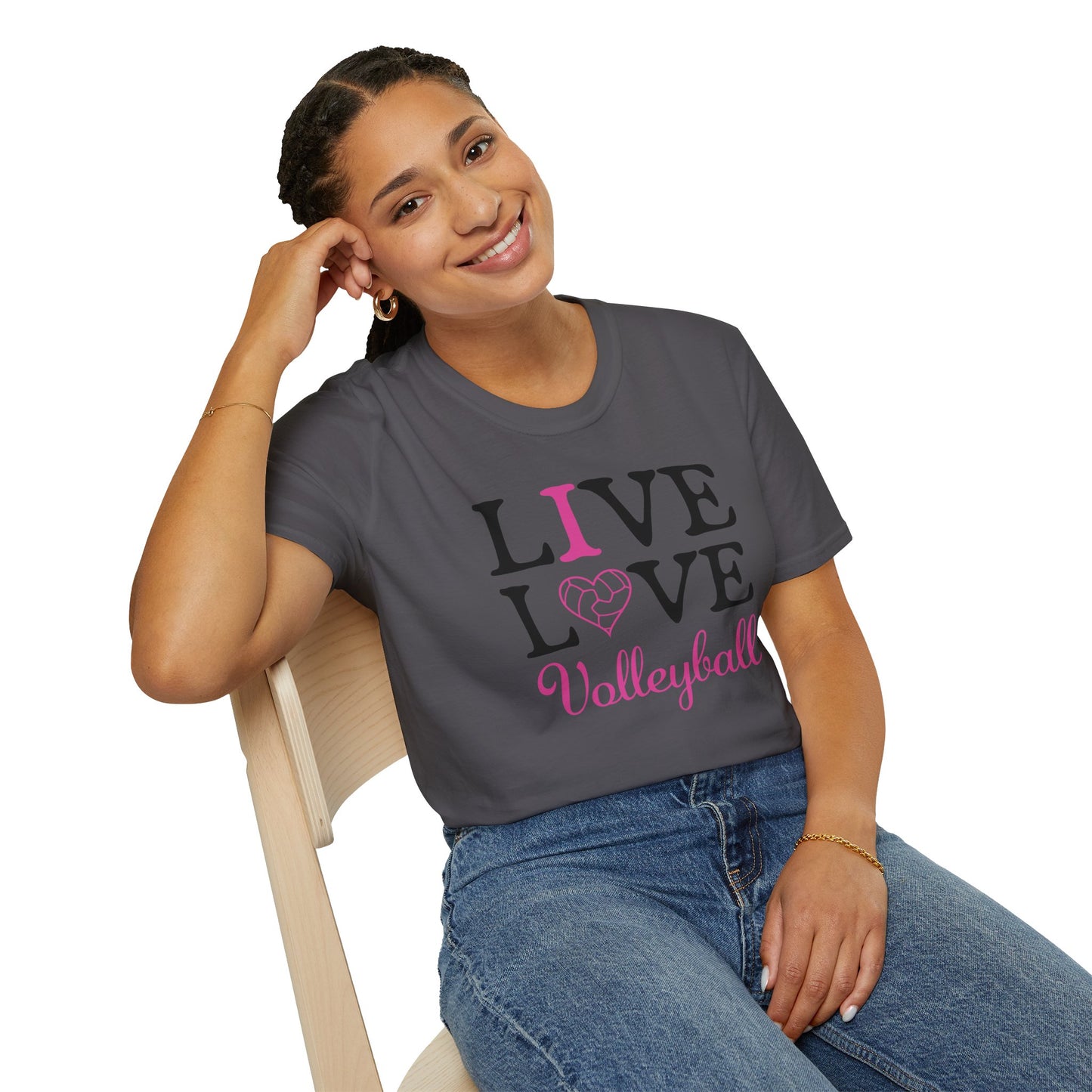 Volleyball T-Shirt - I love Volleyball design