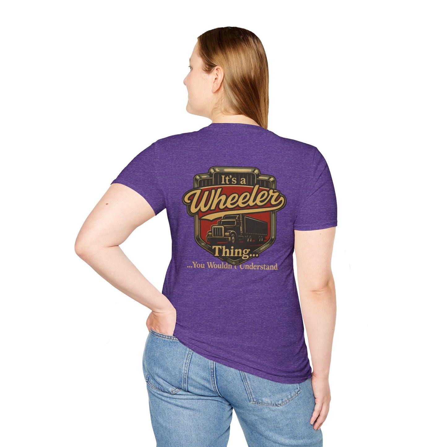 "It's a Wheeler Thing" Unisex Softstyle T-Shirt, Ideal for Truck Lovers, Gifts for Drivers, Casual Wear, Perfect for Birthdays, Father's Day