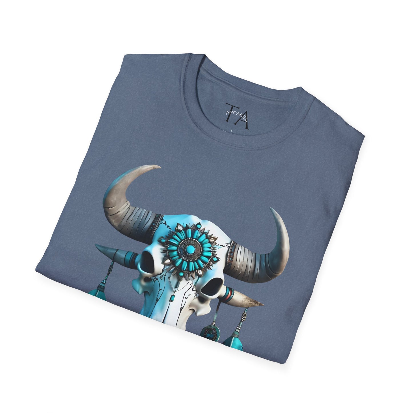 Native American Turquoise Buffalo Skull Tee - Unisex Jersey