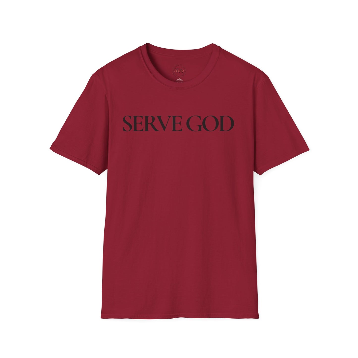Faith Inspired "Serve God" T-Shirt - Inspirational Faith-Based Christian Gift