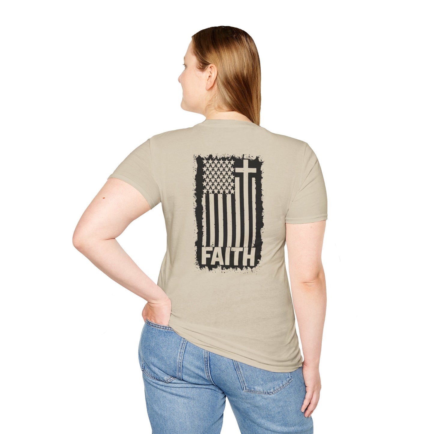 Faith-Inspired American Flag T-Shirt