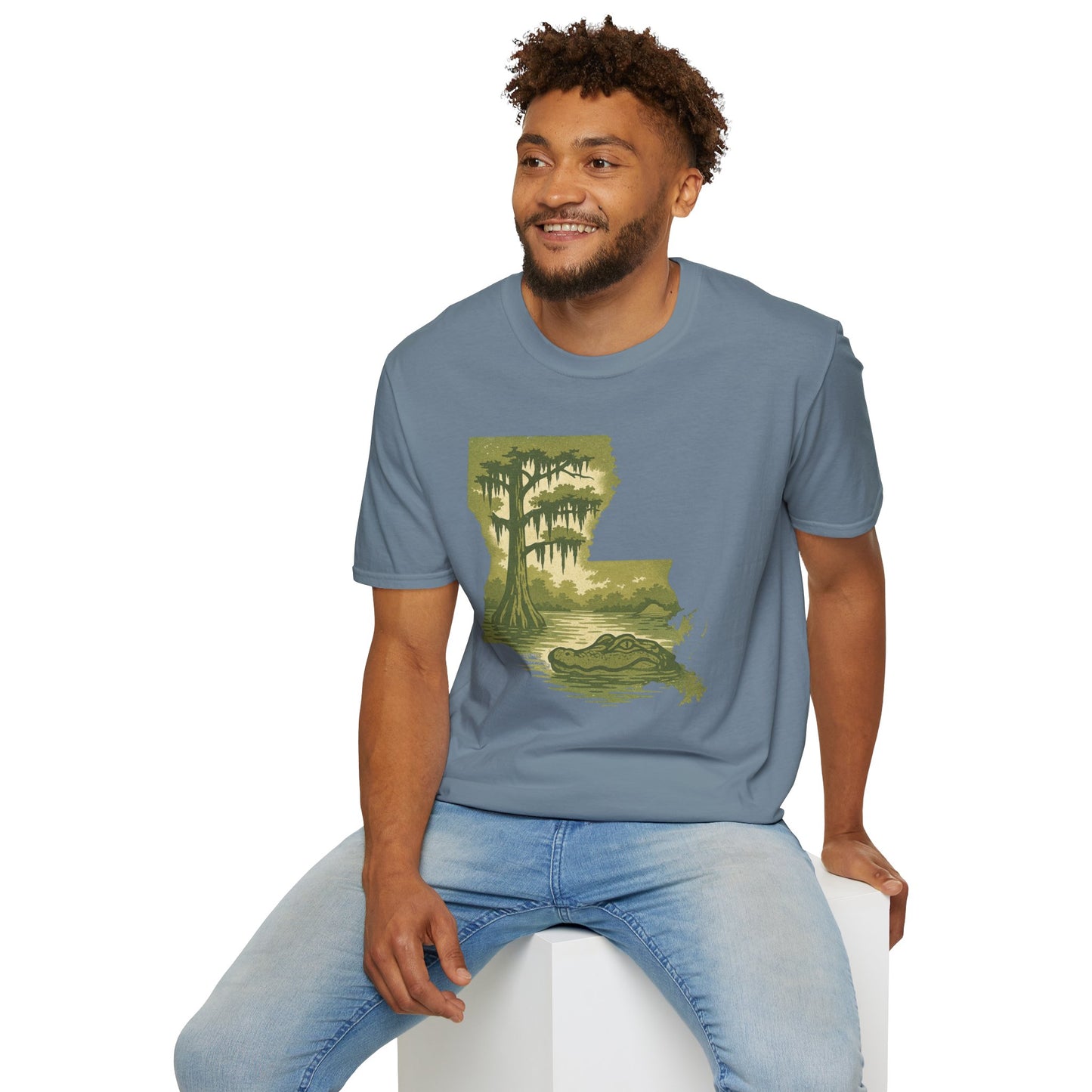 Louisiana Nature T-Shirt, Gift for Nature Lovers, Unisex Tee, Travel Souvenir, Outdoor Enthusiast Apparel, Urban Jungle Style