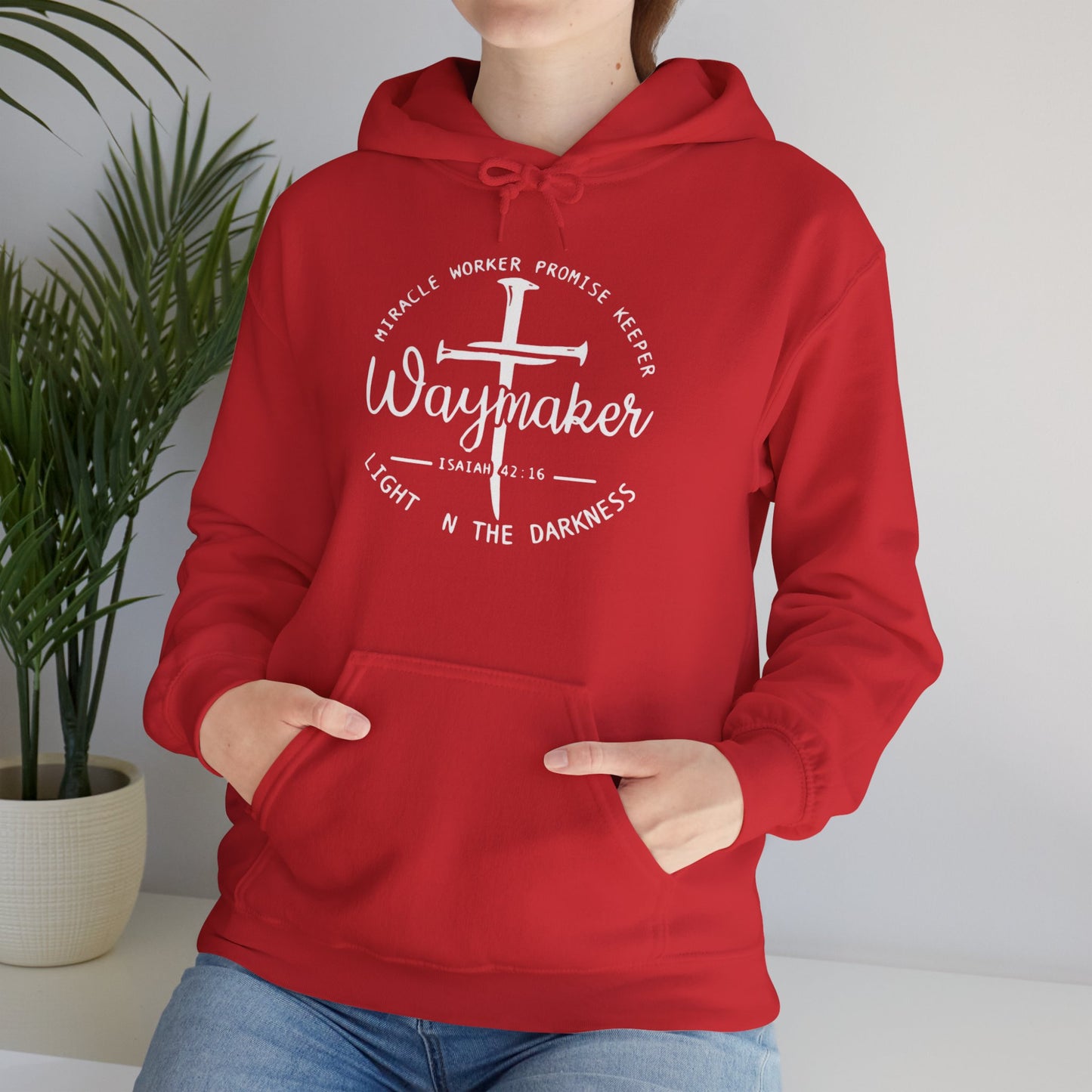 Faith Inspired Waymaker Hoodie - Cozy Sweatshirt for Faith Lovers and Celebrations