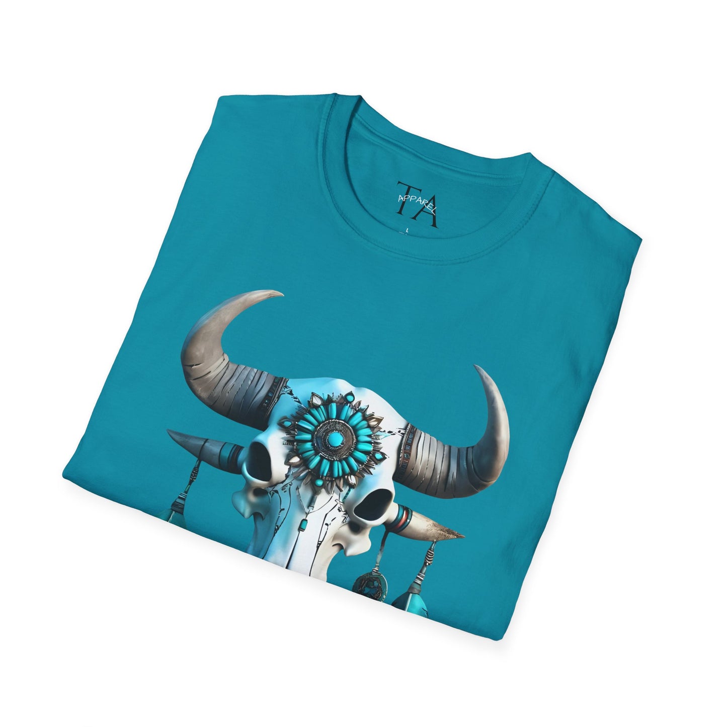 Native American Turquoise Buffalo Skull Tee - Unisex Jersey