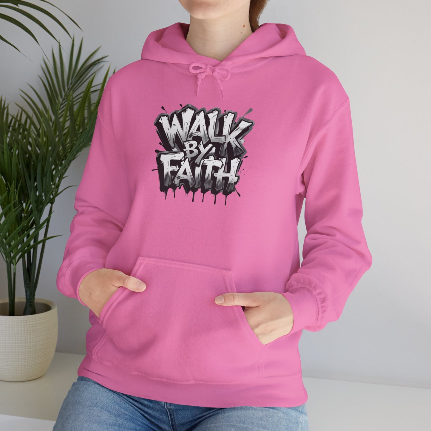Faith Inspired Unisex Hoodie - 'Walk by Faith' Design