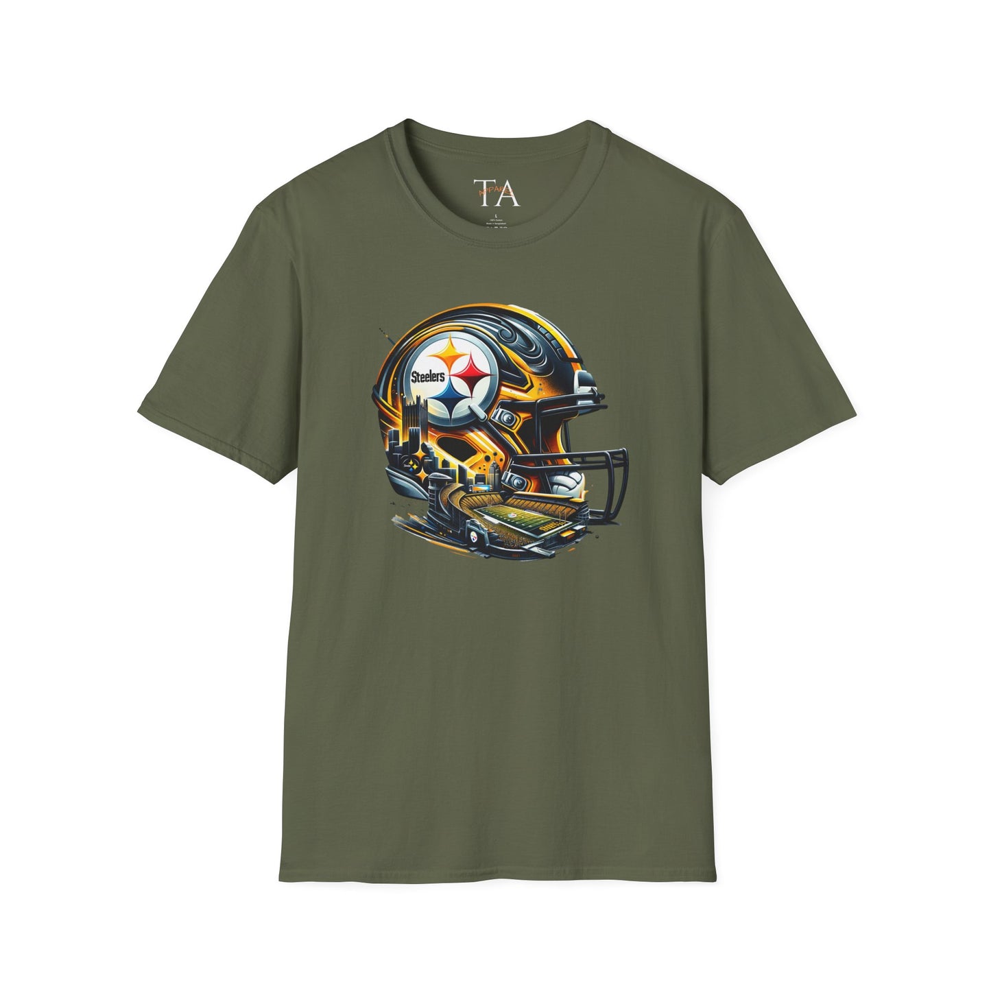 Bold Football Helmet Unisex T-Shirt | Sports Fan Tee