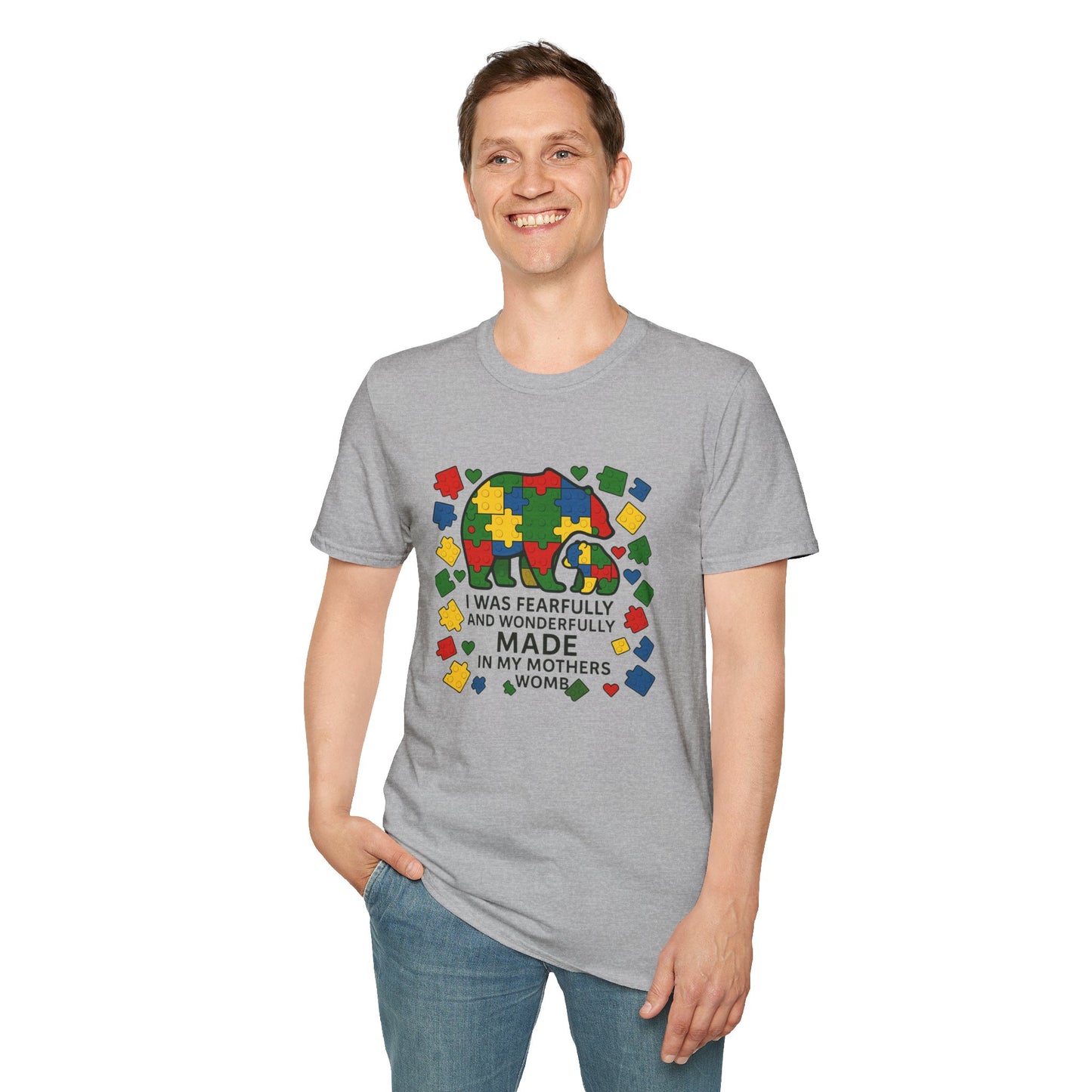 Autism Lego Mama Bear T-Shirt