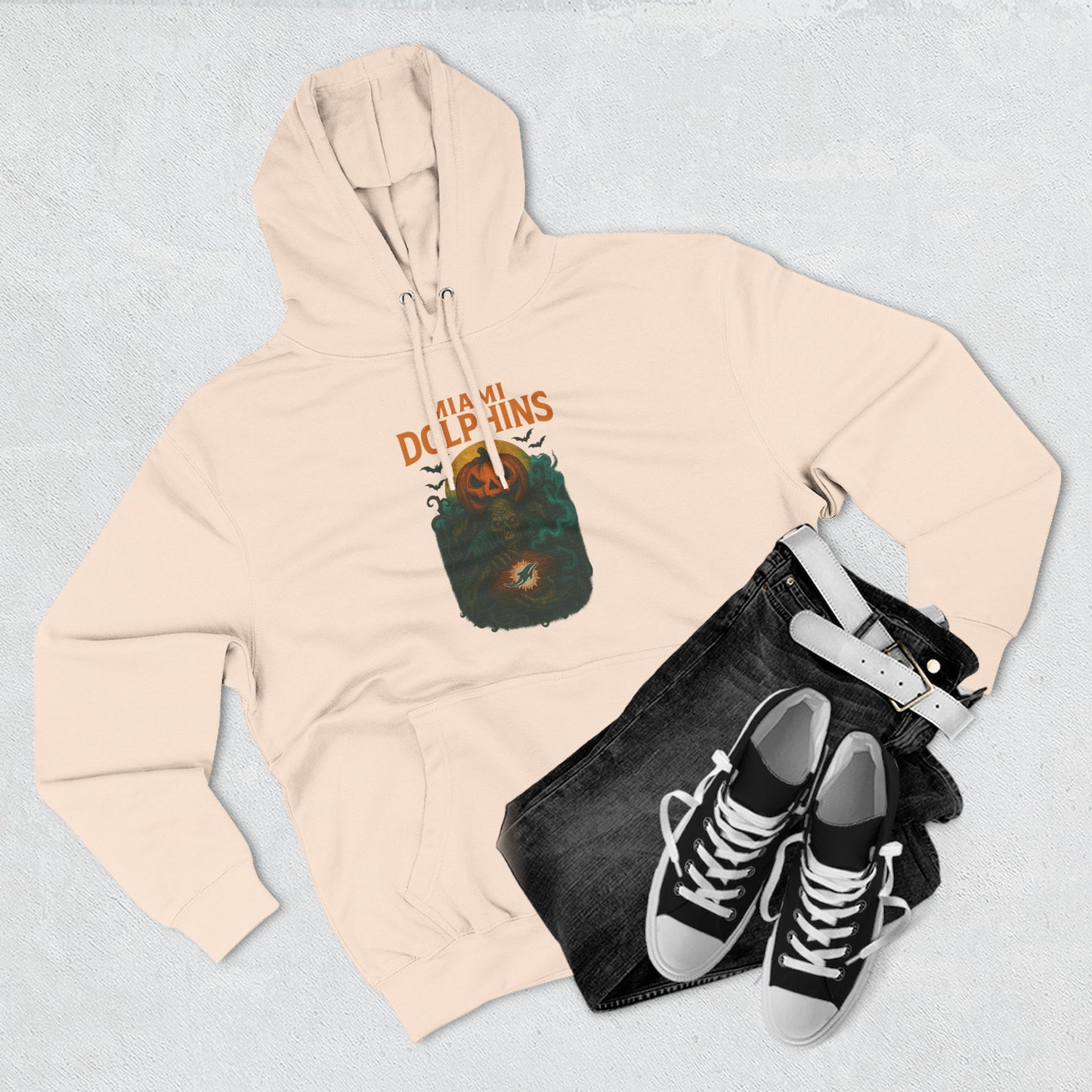 Halloween Cozy Dolphin Fleece Hoodie: Ocean Lovers, Casual Wear, Animal Lovers Gift, Beach Days, Relaxing at Home. Sea Life Graphic