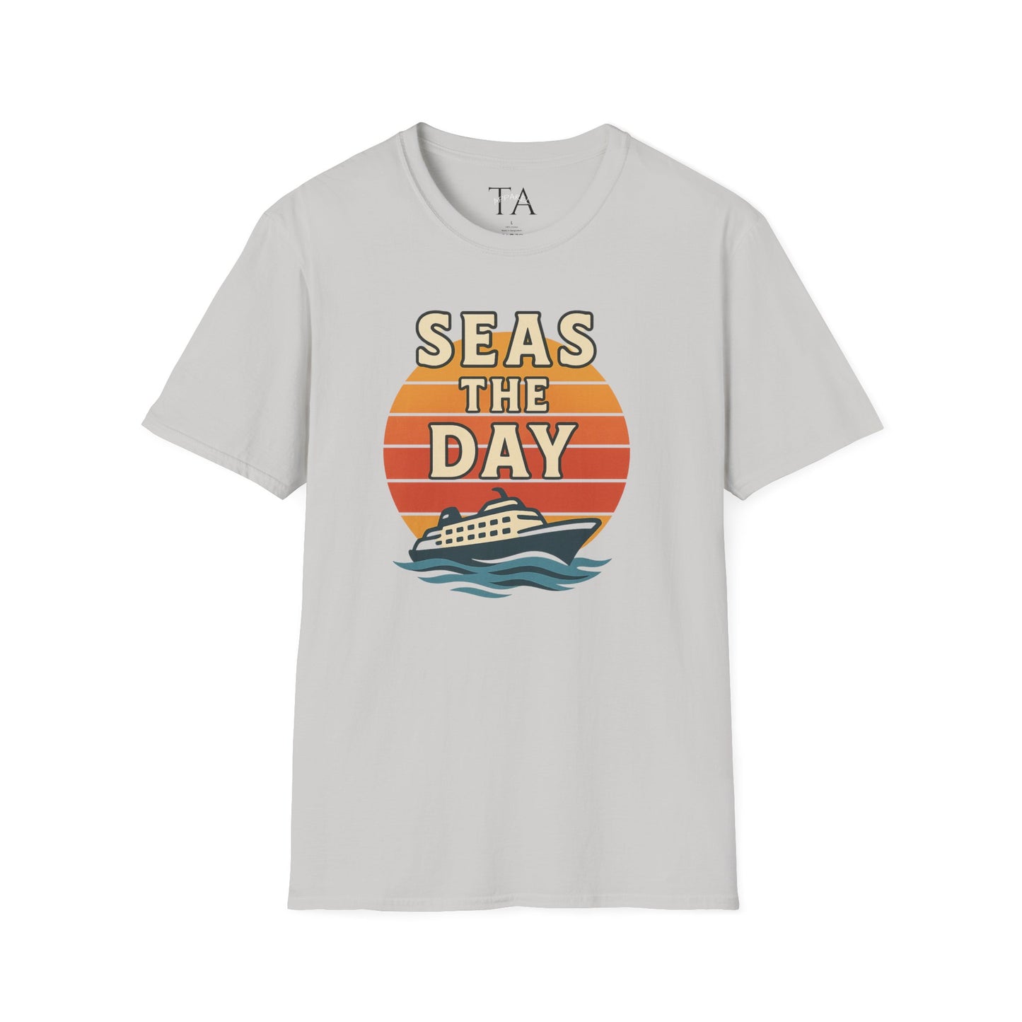Seas the Day Unisex T-Shirt, Vintage Cruise Tee, Nautical Graphic Shirt, Summer Vacation Apparel, Beach Lover Gift