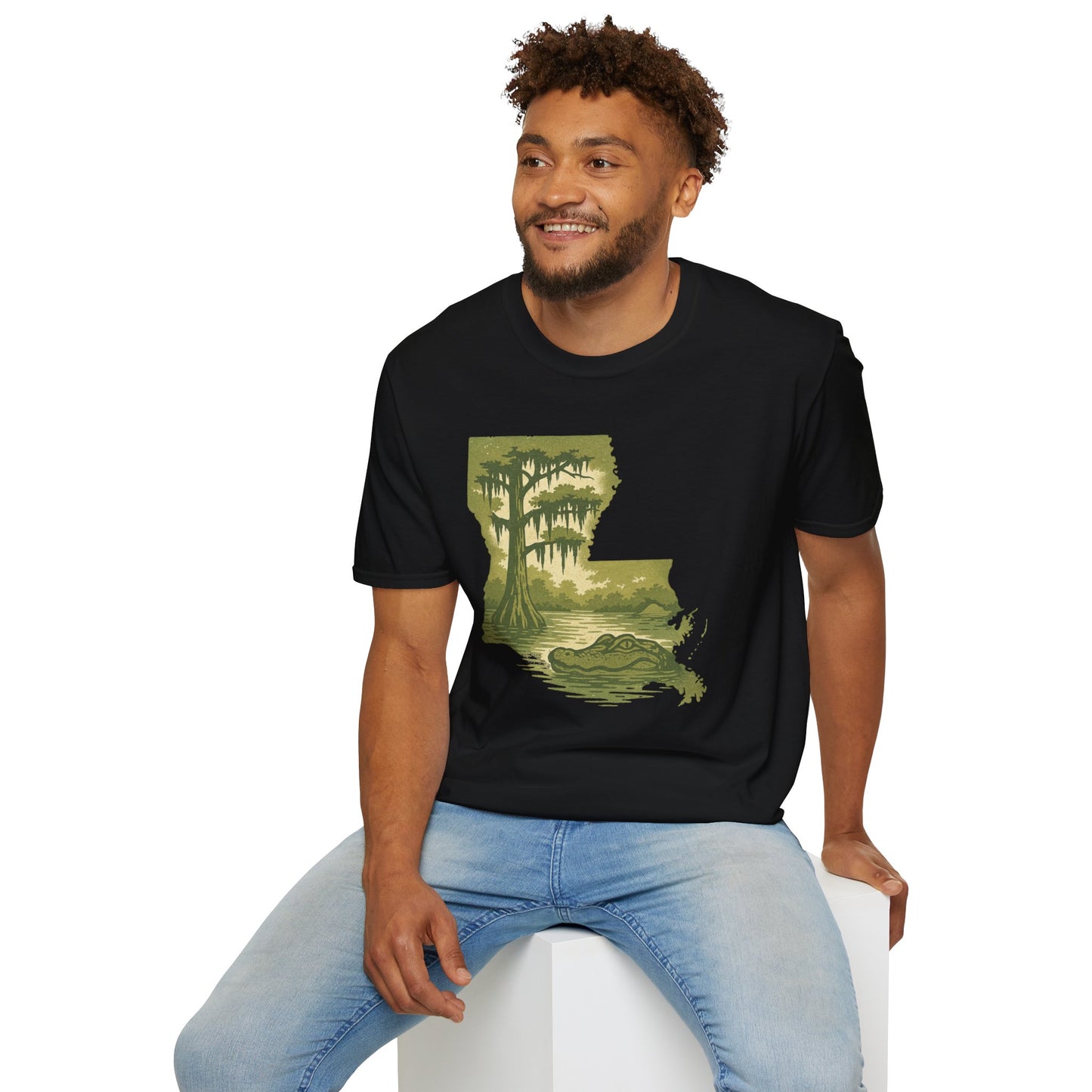 Louisiana Nature T-Shirt, Gift for Nature Lovers, Unisex Tee, Travel Souvenir, Outdoor Enthusiast Apparel, Urban Jungle Style