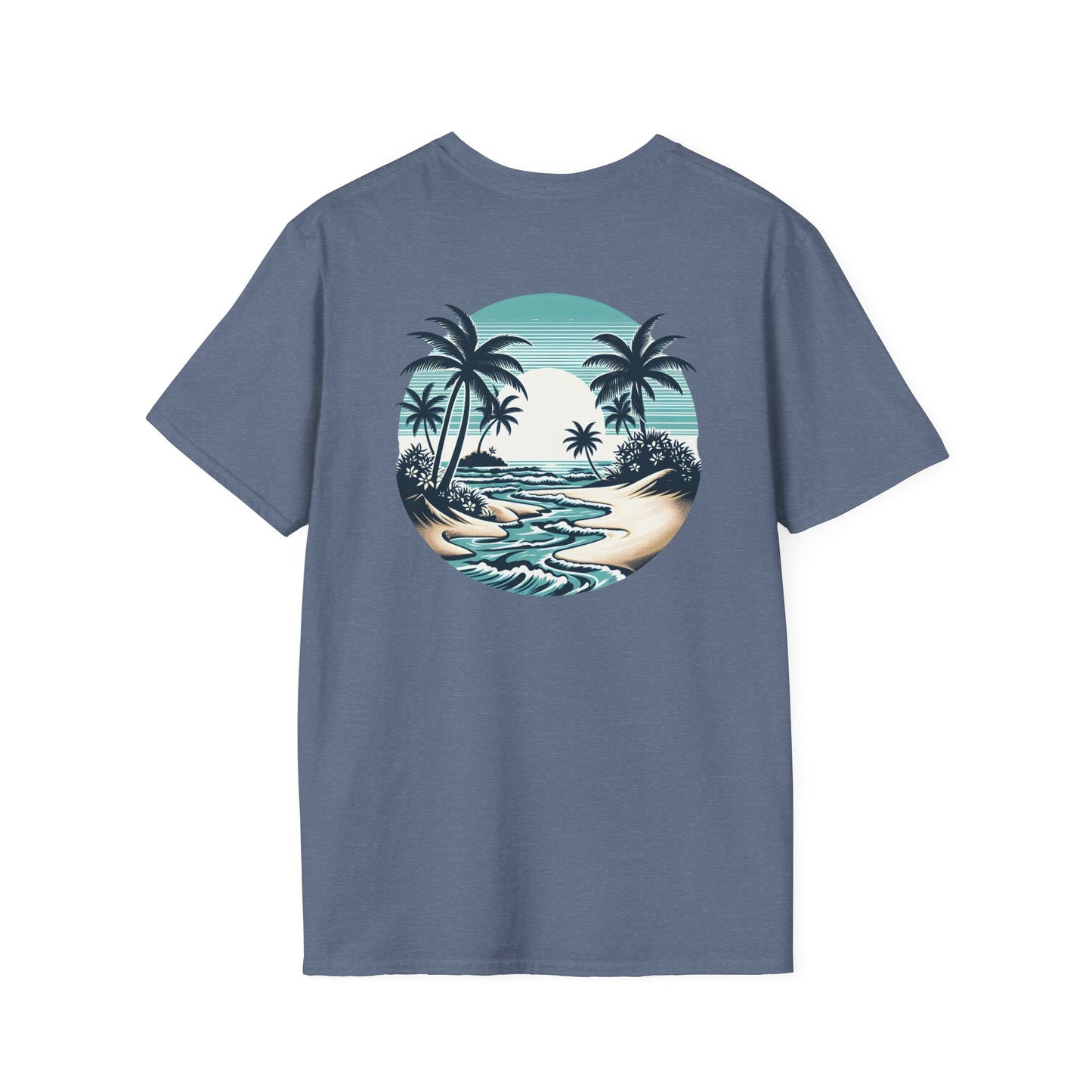 Tropical Vibes T-Shirt - Unisex Softstyle, Beachwear, Summer Fashion, Vacation Tee, Relaxed Fit, Outdoor Events