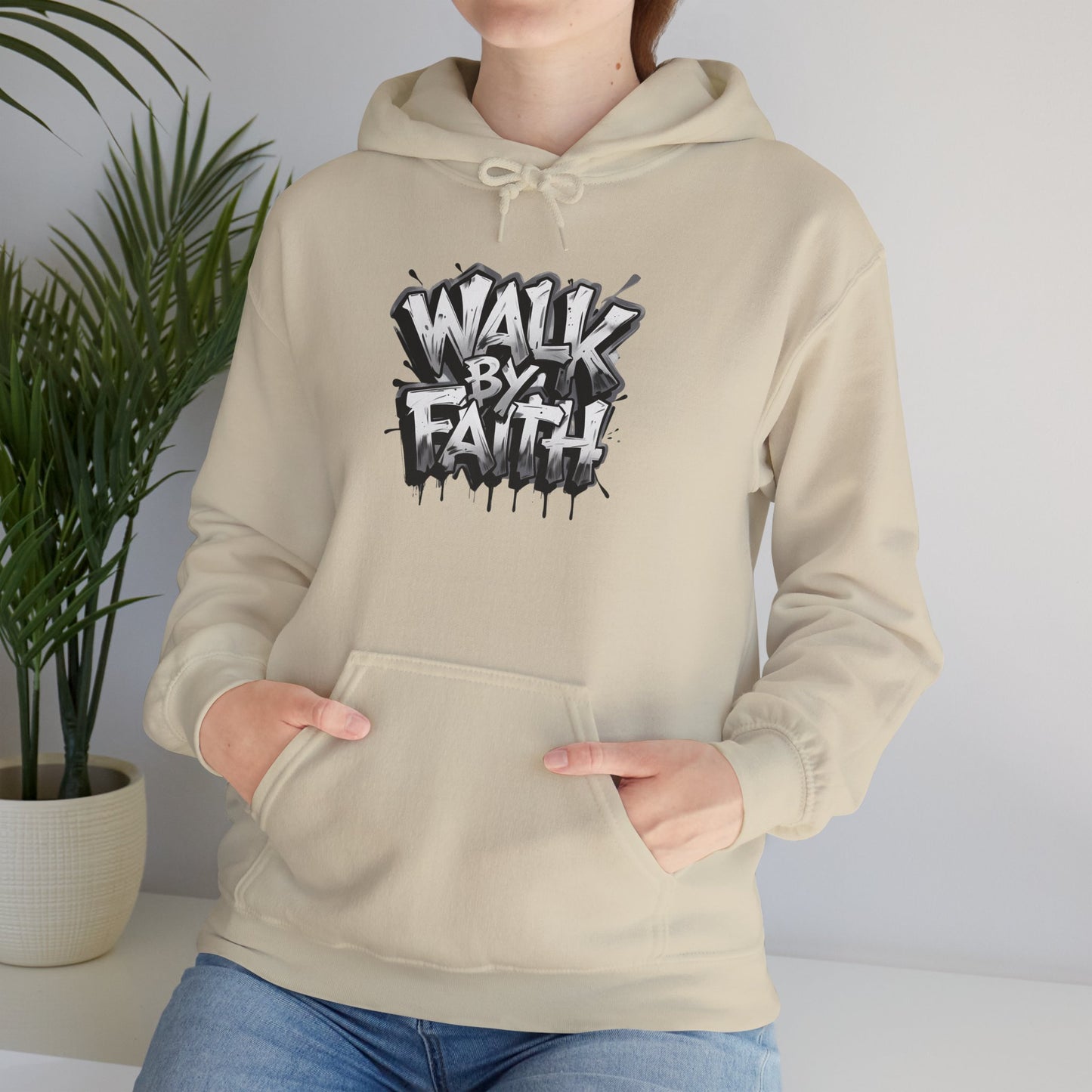 Faith Inspired Unisex Hoodie - 'Walk by Faith' Design