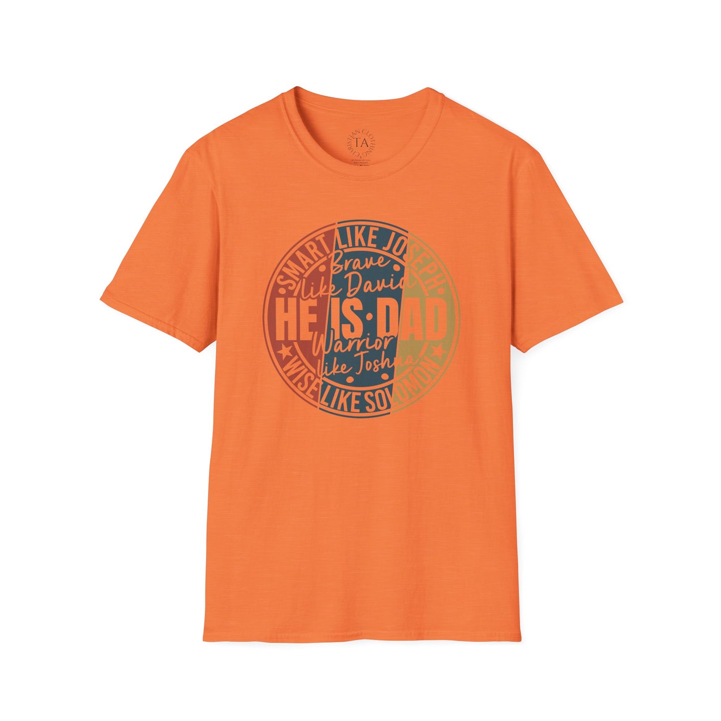Faith Inspired Smart Like Dad Unisex Softstyle T-Shirt, Gifts for Father's Day, Casual Wear, Birthday Shirt, Dad Life Tee