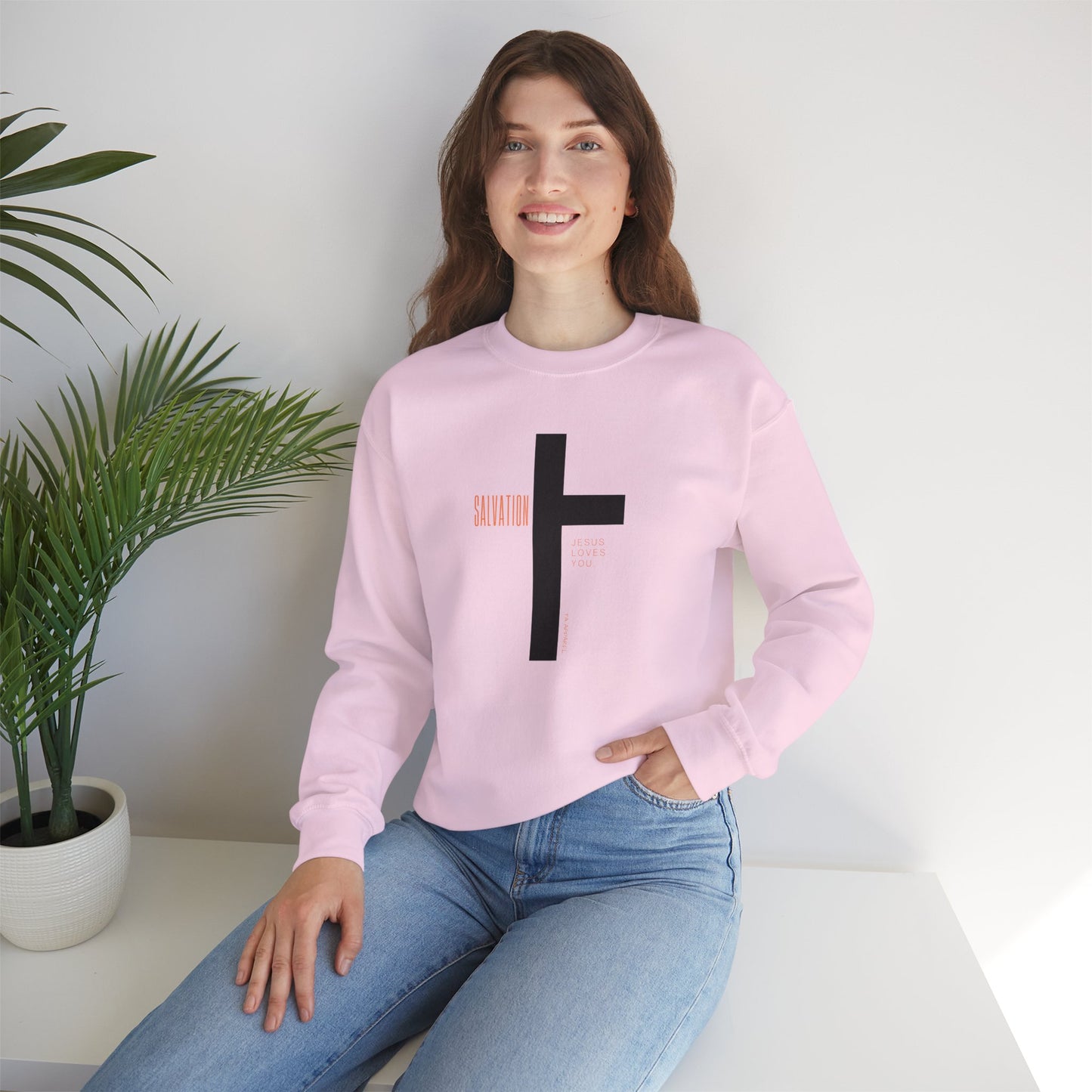 Faith Inspired Salvation Cross Sweatshirt