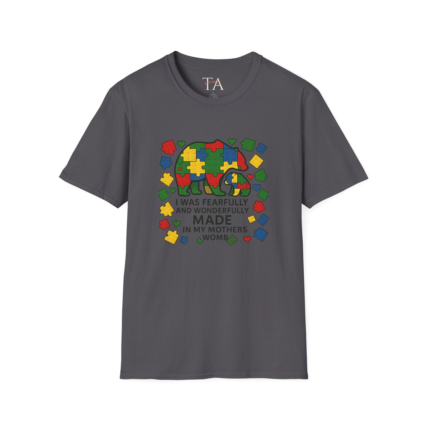 Autism Lego Mama Bear T-Shirt