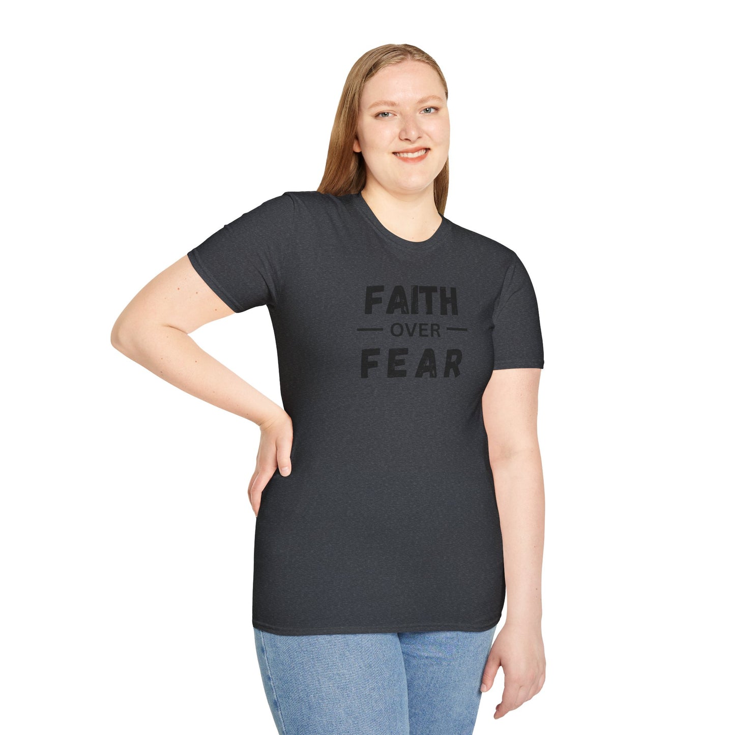 Faith Inspired Unisex T-Shirt - Faith Over Fear Design