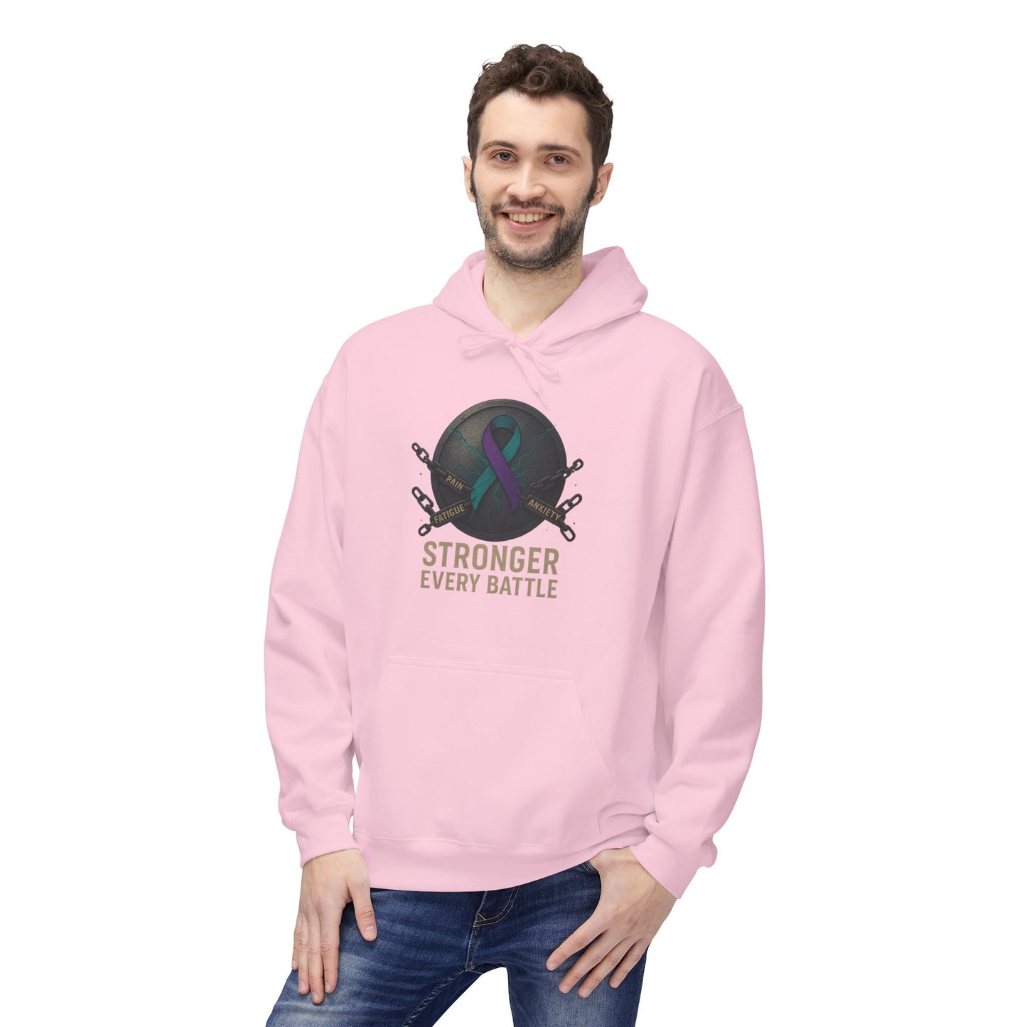Fragile X Empowering Strength Hoodie - Unisex Midweight Softstyle Fleece, Casual Wear, Motivational Gift, Workout Fashion, Everyday Comfort