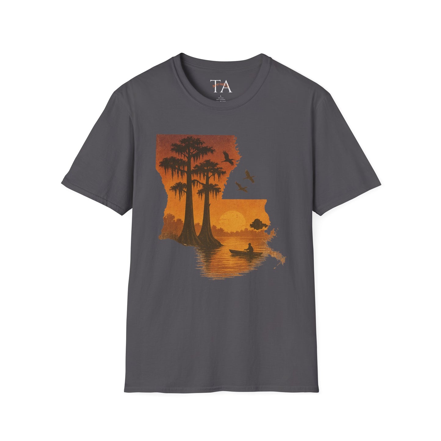 Louisiana Sunset T-Shirt, Unisex Beach Tee, Summer Vacation Shirt, Nature Lover Gift, Outdoor Adventure Apparel