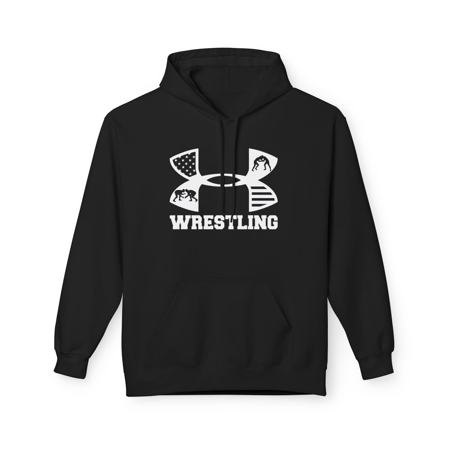 Fleece Hoodie - Cozy Wrestling Design for Everyday Comfort and Fall Fashion