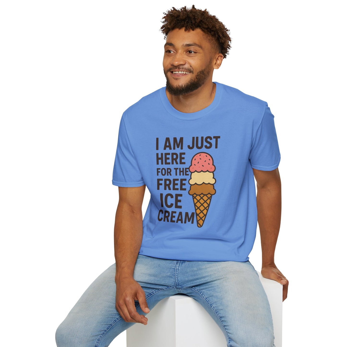 Ice Cream Lover's Unisex T-Shirt, Funny Graphic Tee, Summer Apparel, Sweet Treats Gift, Birthday Humor Shirt