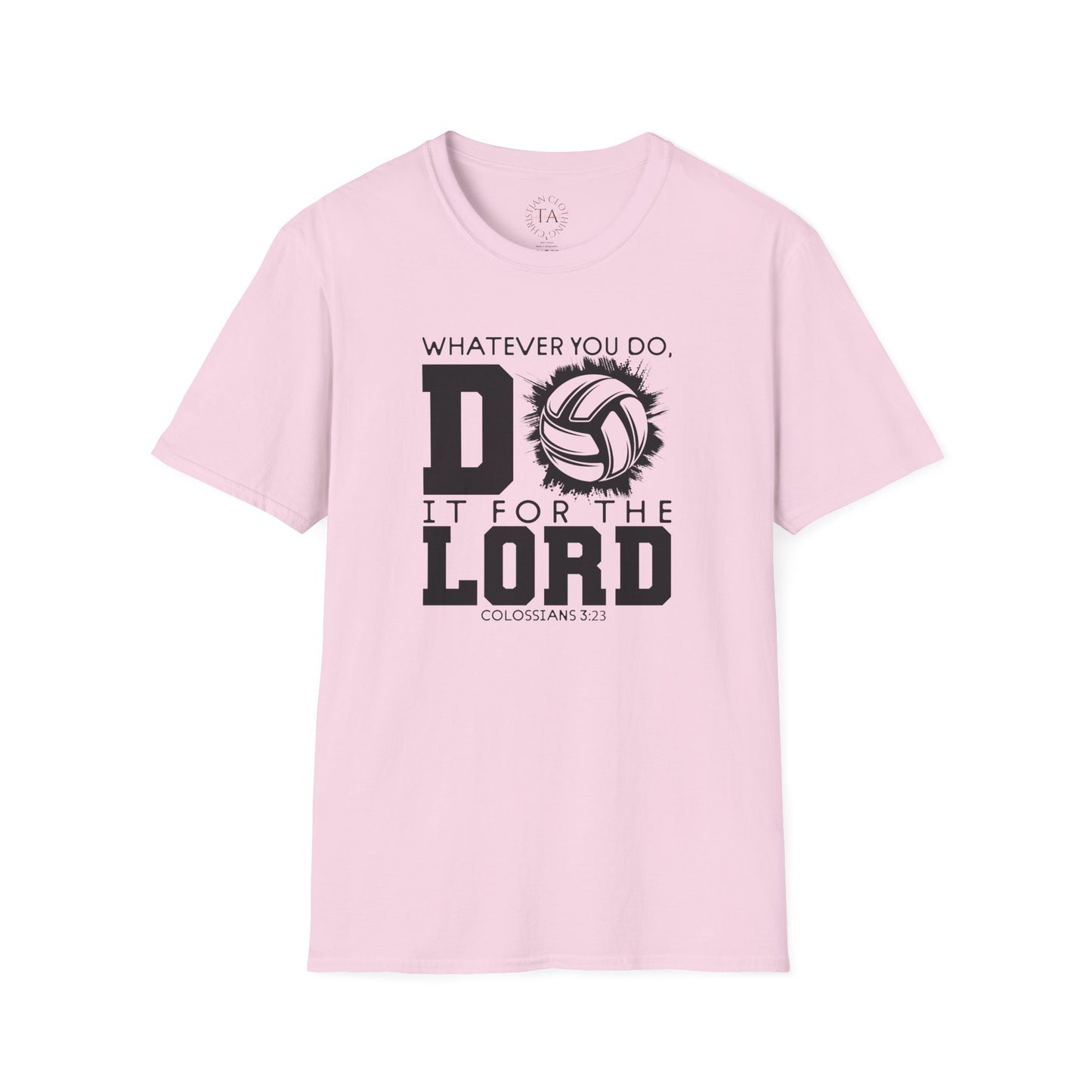 Volleyball Christian Unisex T-Shirt - Do it for the Lord