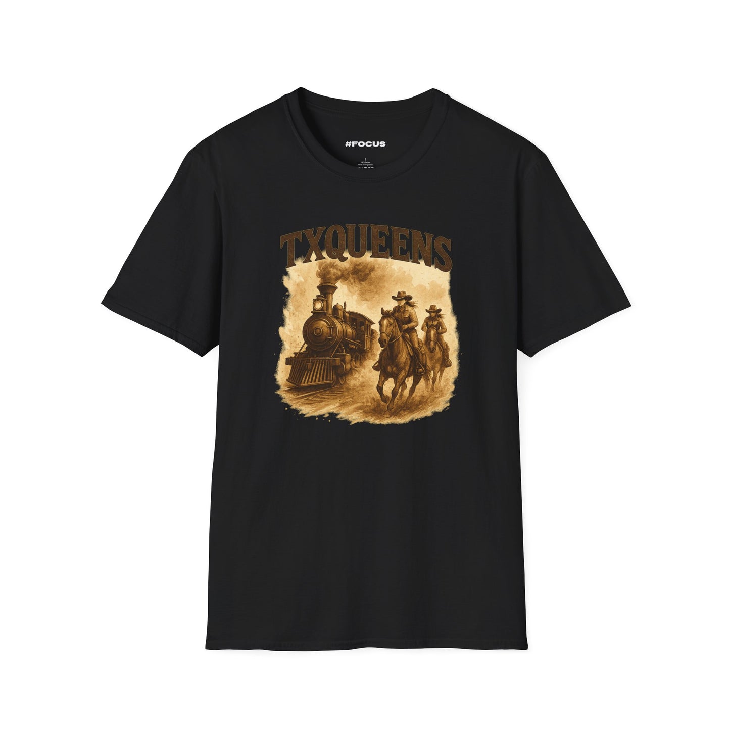TXQUEENS Vintage Western Graphic Tee - Unisex T-Shirt