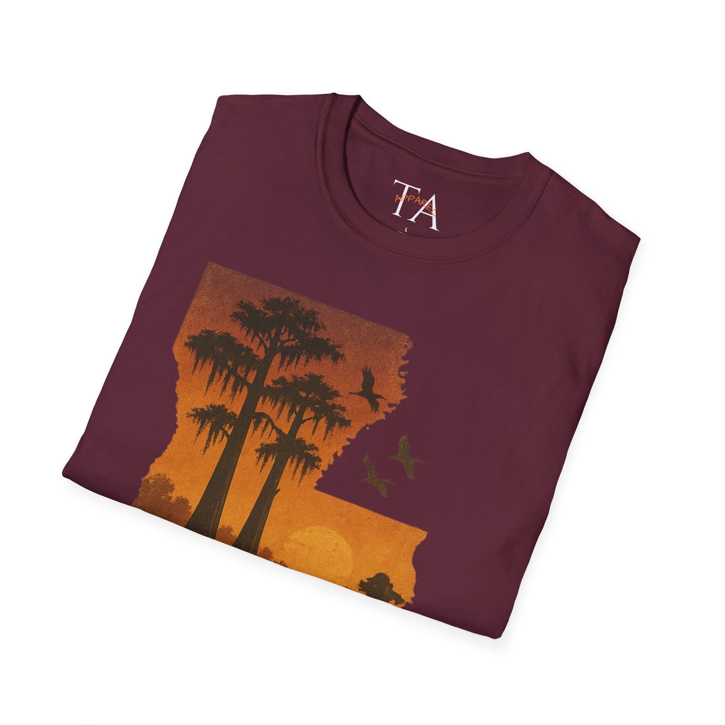 Louisiana Sunset T-Shirt, Unisex Beach Tee, Summer Vacation Shirt, Nature Lover Gift, Outdoor Adventure Apparel