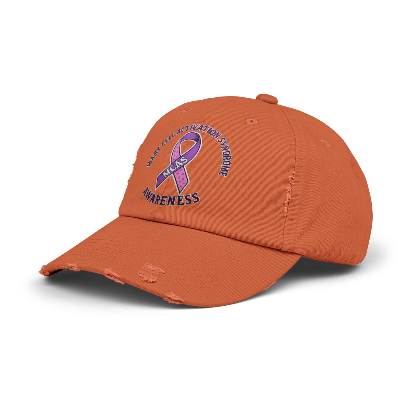 Mast Cell Activation Syndrome Unisex Distressed Awareness Hat