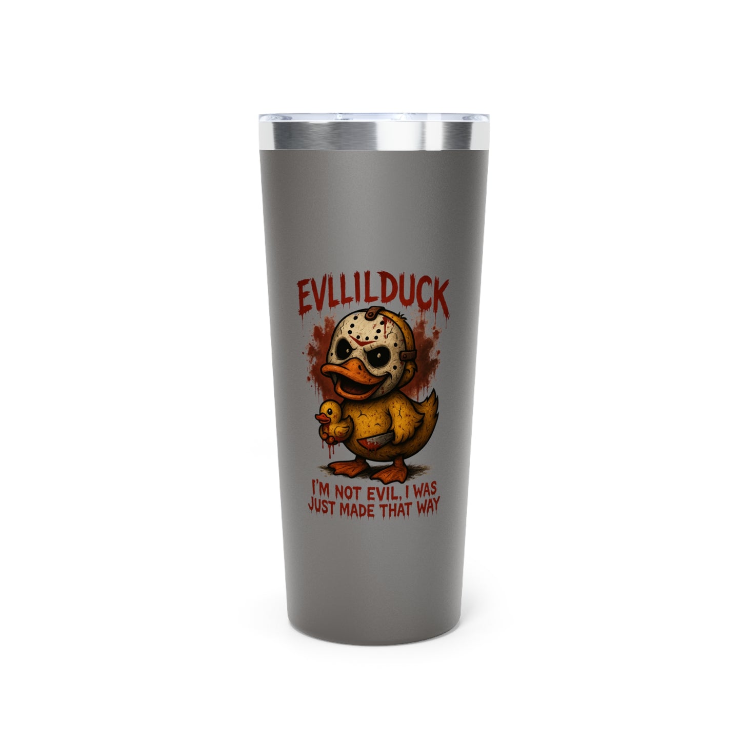 EVLLILDUCK Copper Tumbler - Quirky Saying Travel Mug, Perfect for Gifting