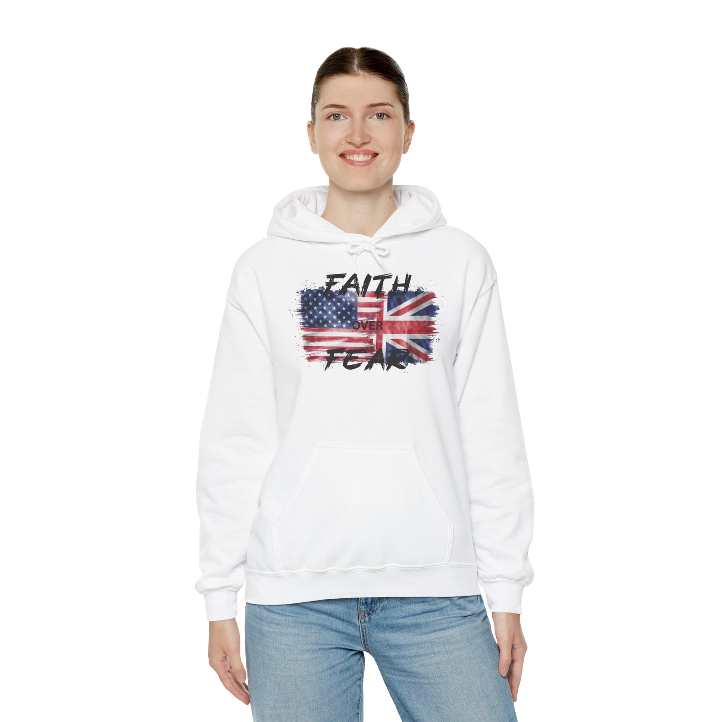 Faith over Fear USA UK Unisex Hoodie