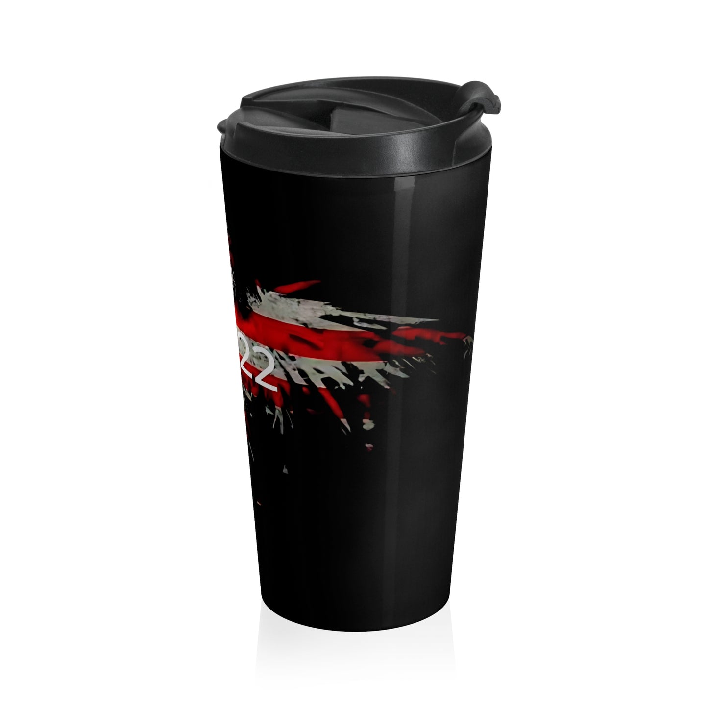 #B🤍22 Stainless Steel Travel Mug - Veterans Lives Matter Insulated Tumbler, 15oz | Fourth of July, BBQs, Camping, Gifts