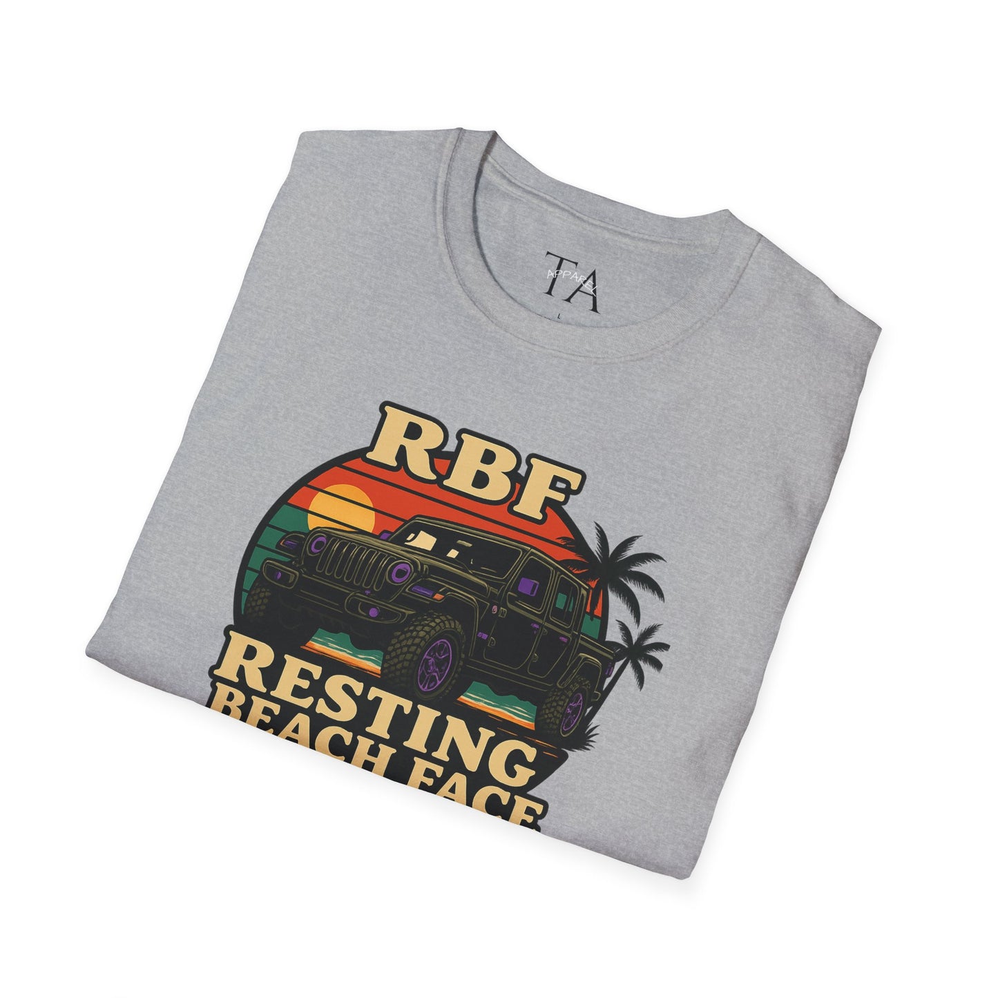 Resting Beach Face T-Shirt | Resting Beach Face | Summer Casual Wear, Vacation Tee, Beach Lover Gift, Relaxed Style, Unisex Apparel