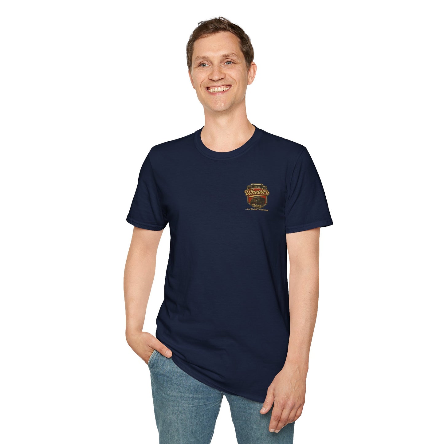 "It's a Wheeler Thing" Unisex Softstyle T-Shirt, Ideal for Truck Lovers, Gifts for Drivers, Casual Wear, Perfect for Birthdays, Father's Day