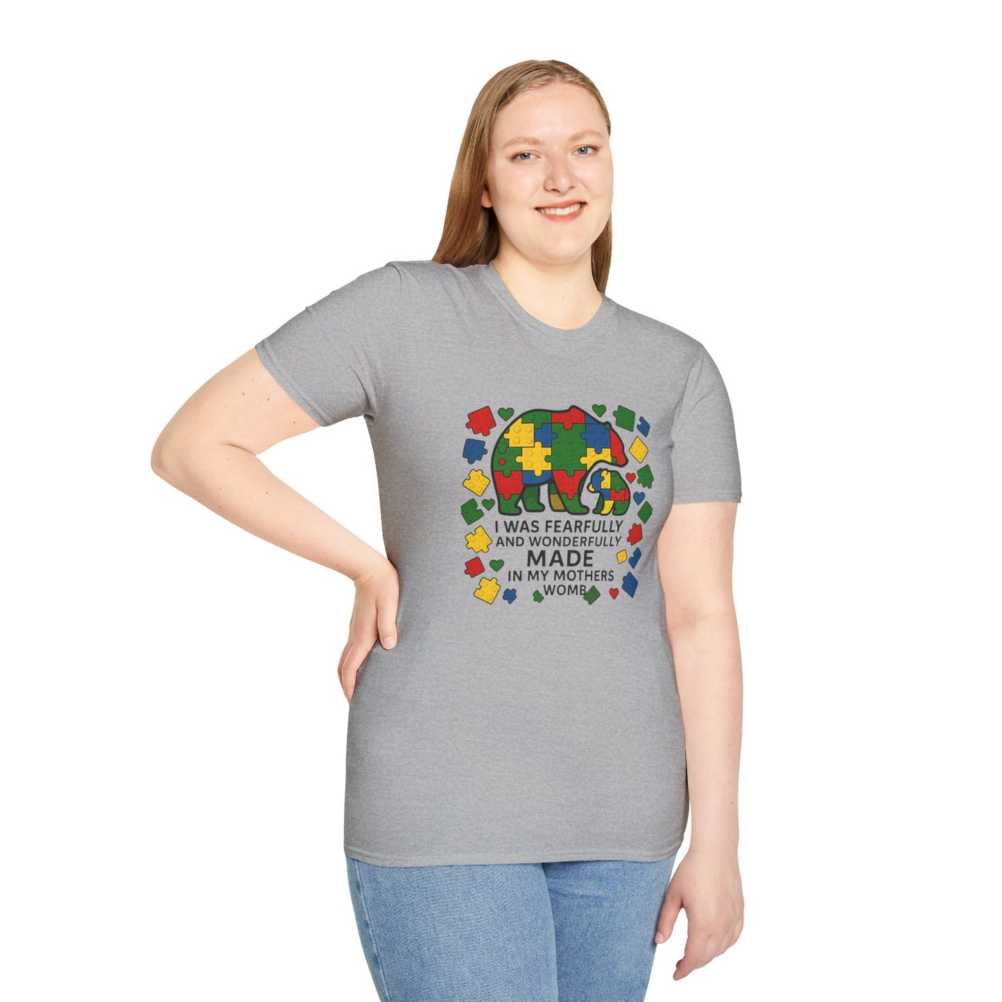 Autism Lego Mama Bear T-Shirt
