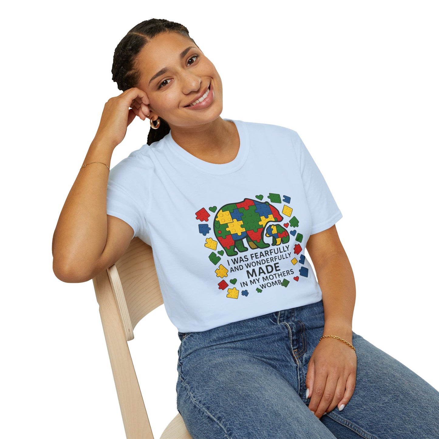 Autism Lego Mama Bear T-Shirt
