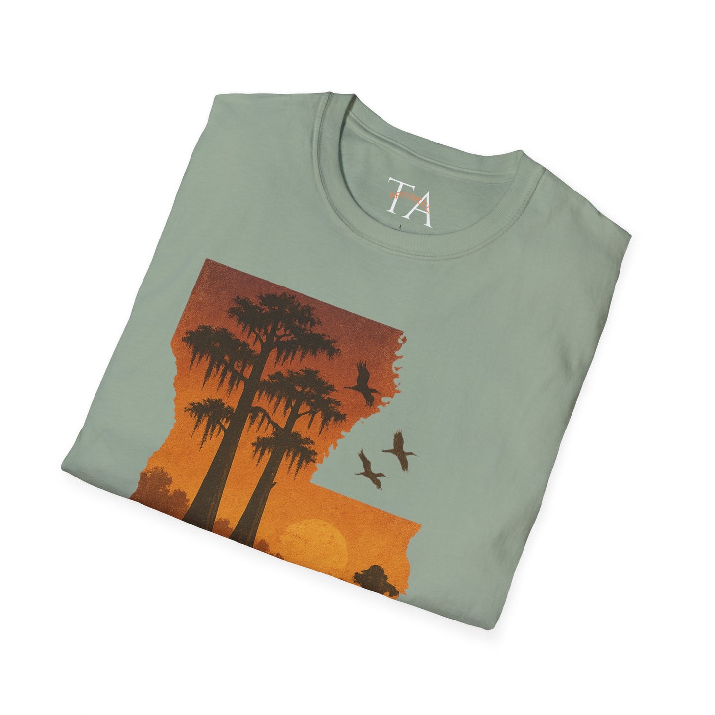 Louisiana Sunset T-Shirt, Unisex Beach Tee, Summer Vacation Shirt, Nature Lover Gift, Outdoor Adventure Apparel