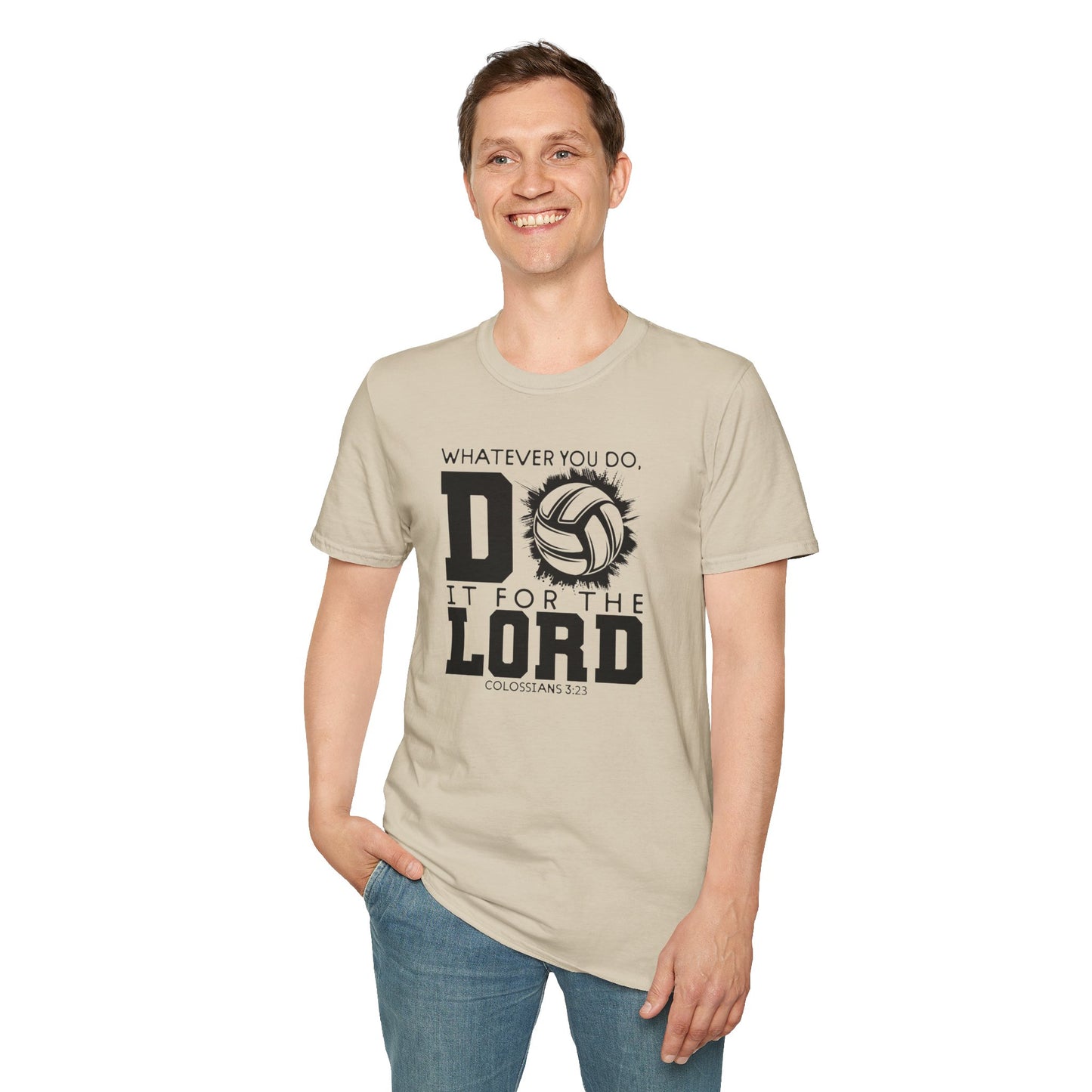 Volleyball Christian Unisex T-Shirt - Do it for the Lord