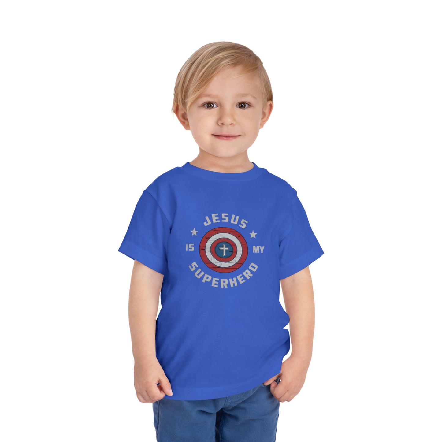 Jesus is My Superhero Christian Faith Easter Gift Tee - Toddler T-Shirt