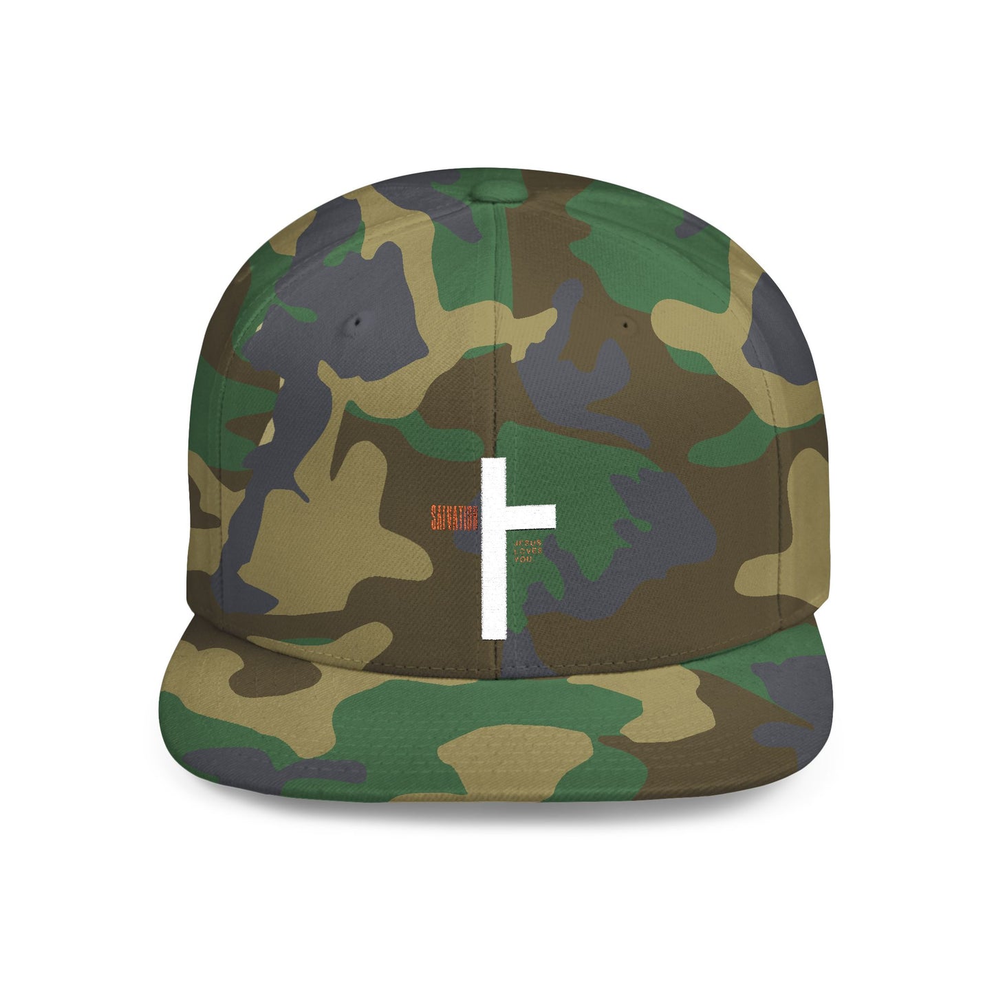 Snapback Hat with salvation cross